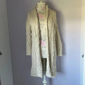 Tommy Bahama beige cardigan size small
